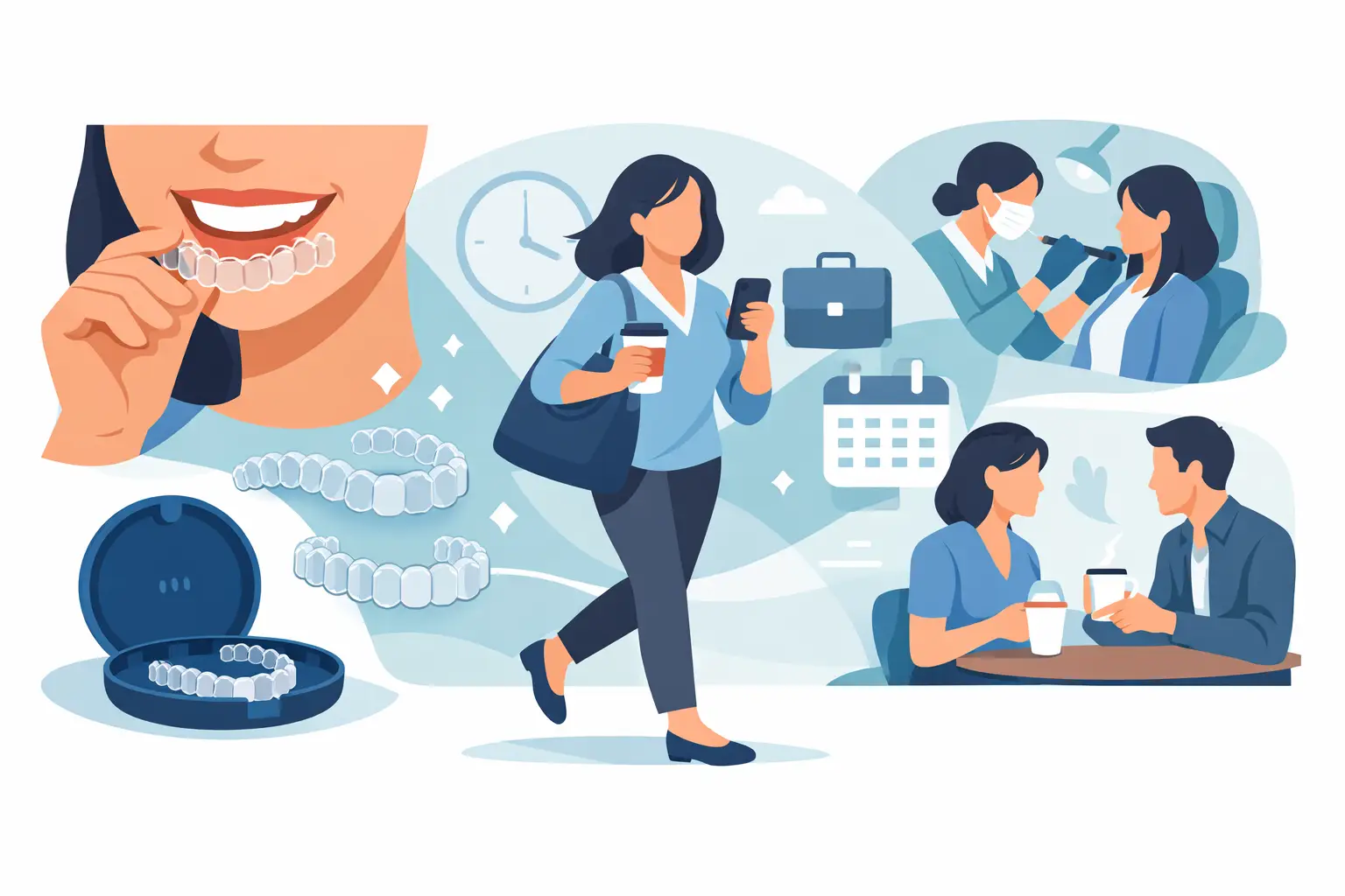 How Invisalign Works for Adults With Busy Lives
