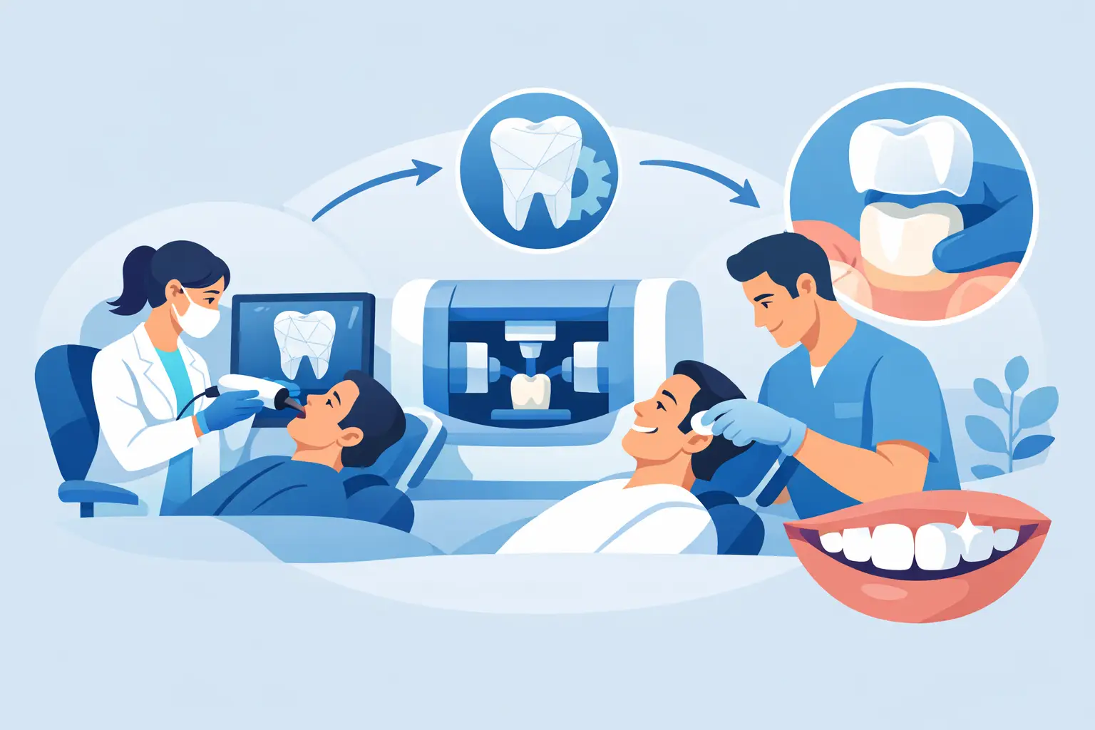 What Is the Same Day Dental Crown Process?