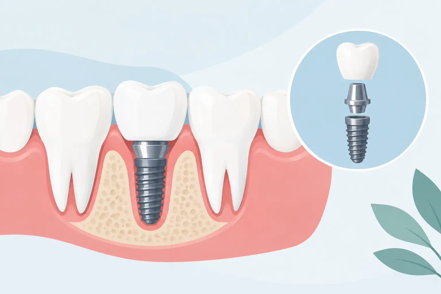 Single Tooth Implant Example for a Missing Tooth